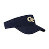 Georgia Tech Yellow Jackets Drill GT Visor in Navy - Right View