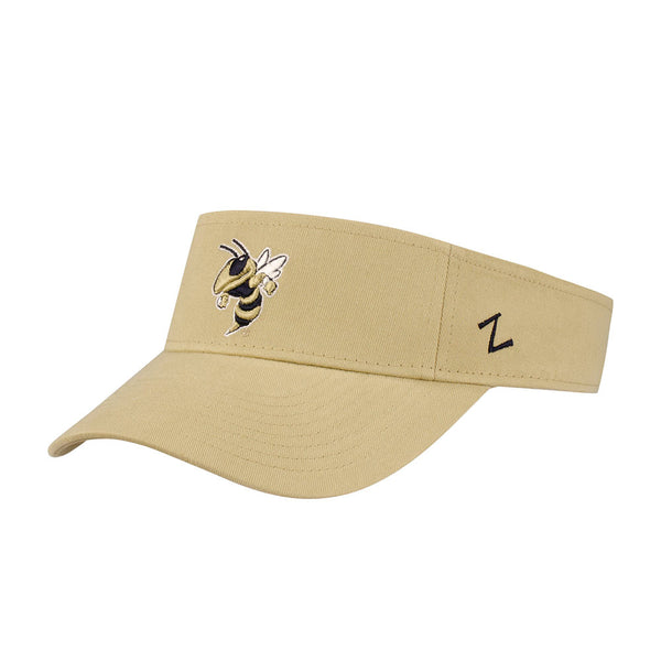 Georgia Tech Yellow Jackets Drill Visor in Gold - Left View
