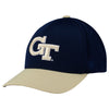 Georgia Tech Yellow Jackets Two Tone Flex Hat in Navy - Front/Side View