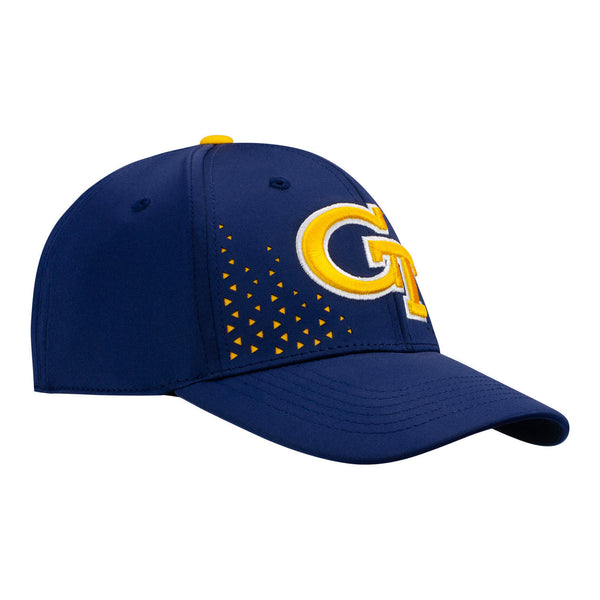 Georgia Tech Yellow Jackets Spectra Navy Flex Hat - Front Right View