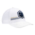 Georgia Tech Yellow Jackets Stripe Patch White Adjustable Hat - Front Right View