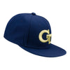 Georgia Tech Yellow Jackets Adidas Primary Logo Sand Fitted Hat - Front Right View
