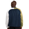 Georgia Tech Yellow Jackets Ace Block V-Neck Jacket in Navy, Gold, and White - Back View