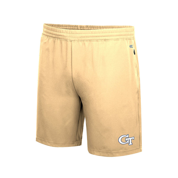 Georgia Tech Yellow Jackets Private Residence Shorts in Gold - Front View