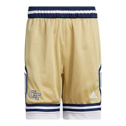 Georgia Tech Yellow Jackets Adidas Swingman Shorts - Alternate Front View