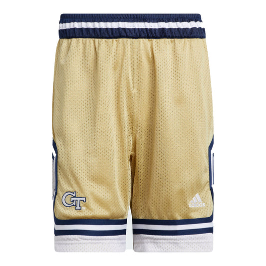 Georgia Tech Yellow Jackets Adidas Swingman Shorts - Alternate Front View