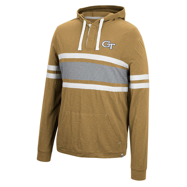 Georgia Tech Yellow Jackets Lebowski Heavy Knit Hood in Gold - Front View