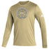 Georgia Tech Adidas Long Sleeve Basketball On Point T-Shirt in Sand - Front View