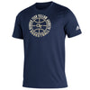 Georgia Tech Adidas Basketball On Point T-Shirt in Navy - Front View