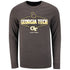 Georgia Tech Long Sleeve State T-Shirt in Gray - Front View