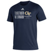 Georgia Tech Adidas Together We Swarm T-Shirt in Navy - Front View