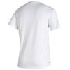 Georgia Tech Adidas Oval Wordmark T-Shirt in White - Back View