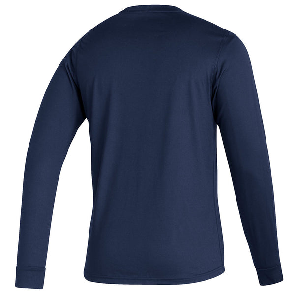 Georgia Tech Adidas Together We Swarm Long Sleeve T-Shirt in Navy - Back View