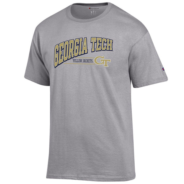 Georgia Tech Banner T-Shirt in Gray - Front View