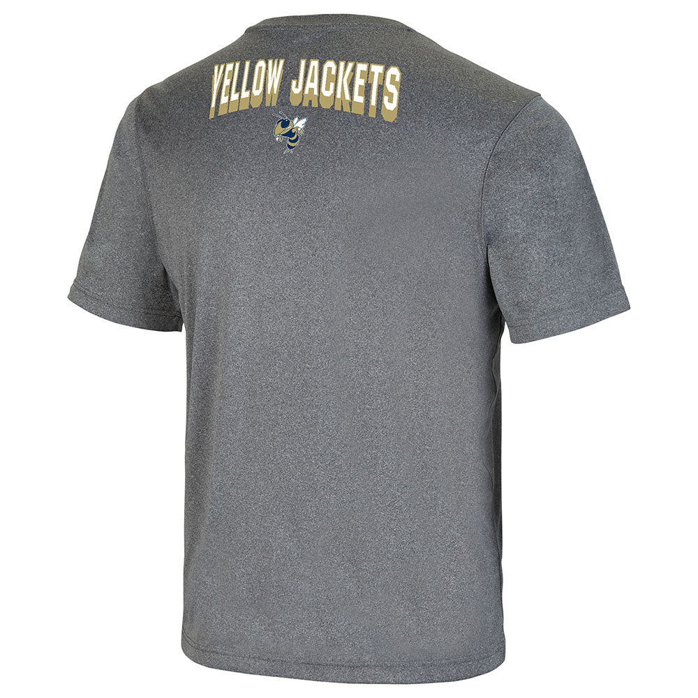 Georgia Tech Yellow Jackets Larry T-Shirt in Grey - Back View