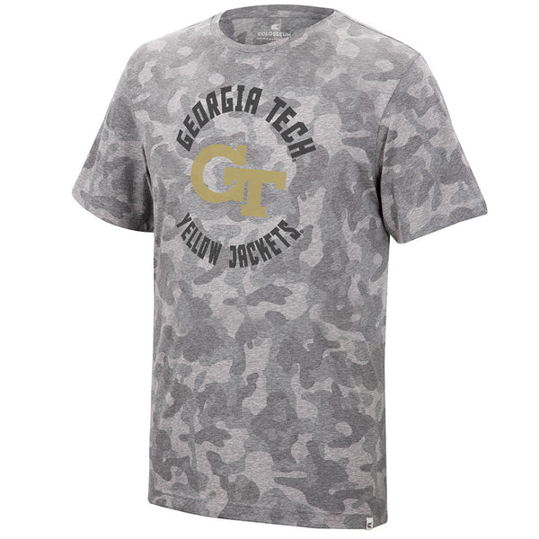 Georgia Tech Yellow Jackets Quintana Camo T-Shirt in Camo - Front View