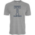 Georgia Tech Yellow Jackets Tri-Blend "T" T-Shirt in Gray - Front View
