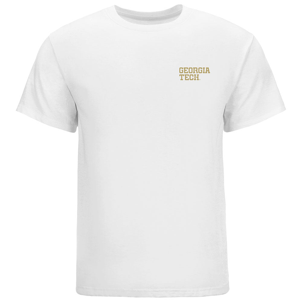 Men's Colosseum White Georgia Tech Yellow Jackets Realtree Aspect Charter Full-Button Fishing Shirt Size: Small