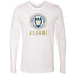 Georgia Tech Yellow Jackets Alumni Seal Long Sleeve in White - Front View
