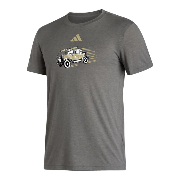 Georgia Tech Yellow Jackets Adidas Baseball Triblend T-Shirt - Front View