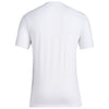Georgia Tech Yellow Jackets Adidas New Chapter Bench White T-Shirt - Back View