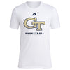 Georgia Tech Yellow Jackets Adidas New Chapter Bench White T-Shirt - Front View