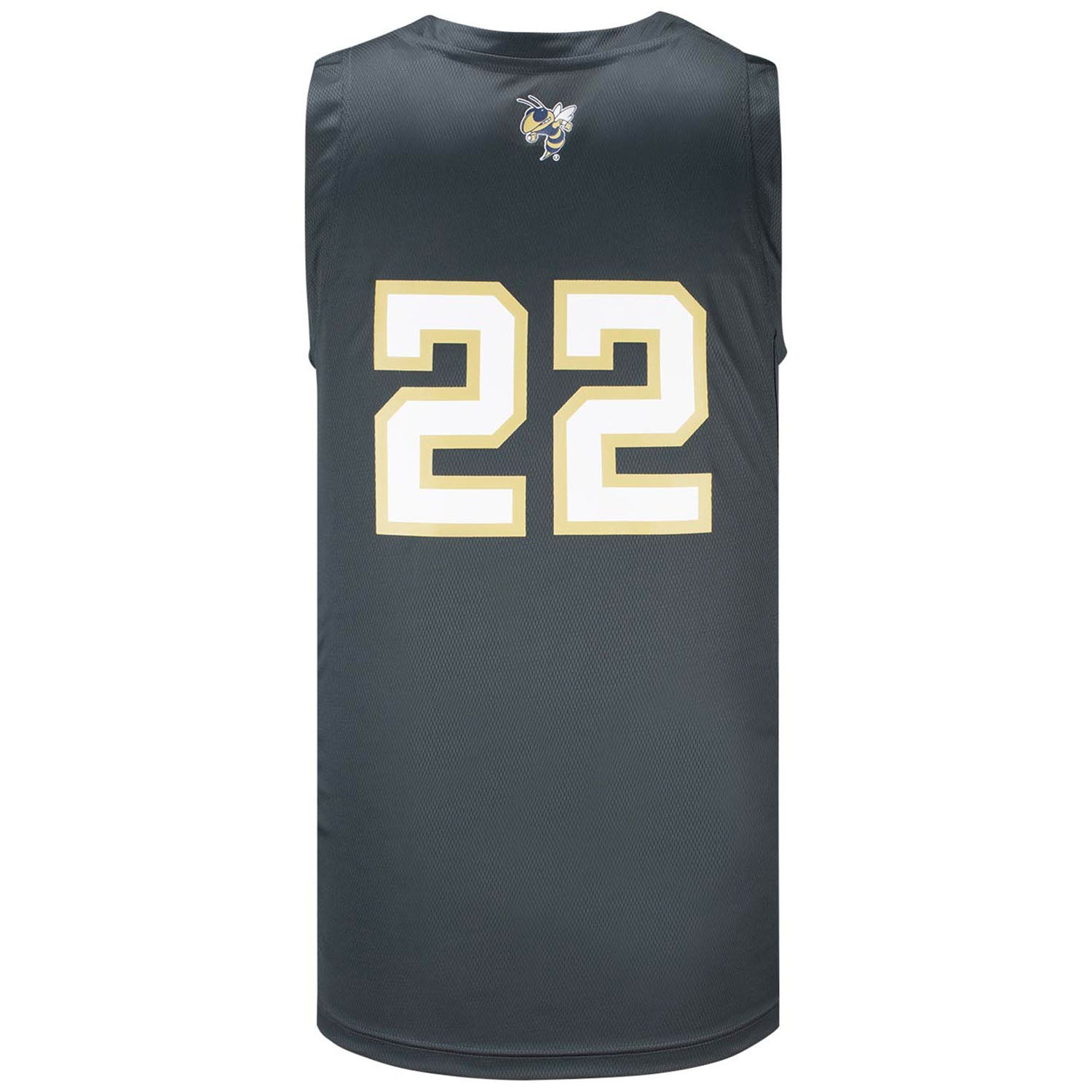 Georgia Tech Adidas Swingman #22 Grey Jersey - Back View