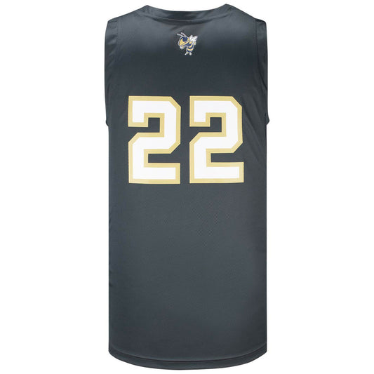 Georgia Tech Adidas Swingman #22 Grey Jersey - Back View