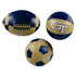 Georgia Tech Yellow Jackets 3-Pack Soft Touch Balls in Gold and Navy - Front View