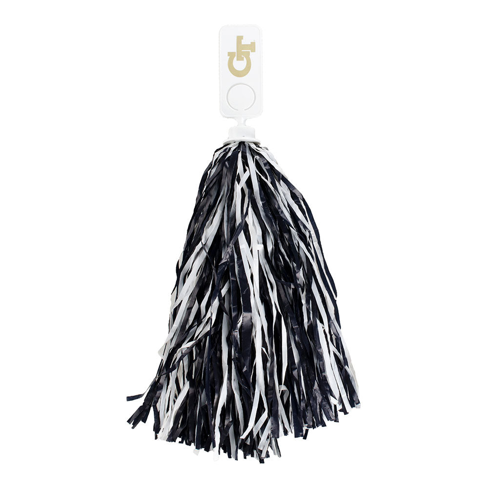 Georgia Tech Yellow Jackets Fan Pom in White and Blue