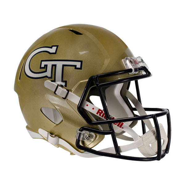 Georgia Tech Yellow Jackets Replica Speed Helmet in Gold - Right View