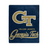 Georgia Tech 50" x 60" Signature Blanket in Navy - Front View
