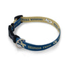 Georgia Tech Yellow Jackets Pet Collar - In Navy And Gold - Front View