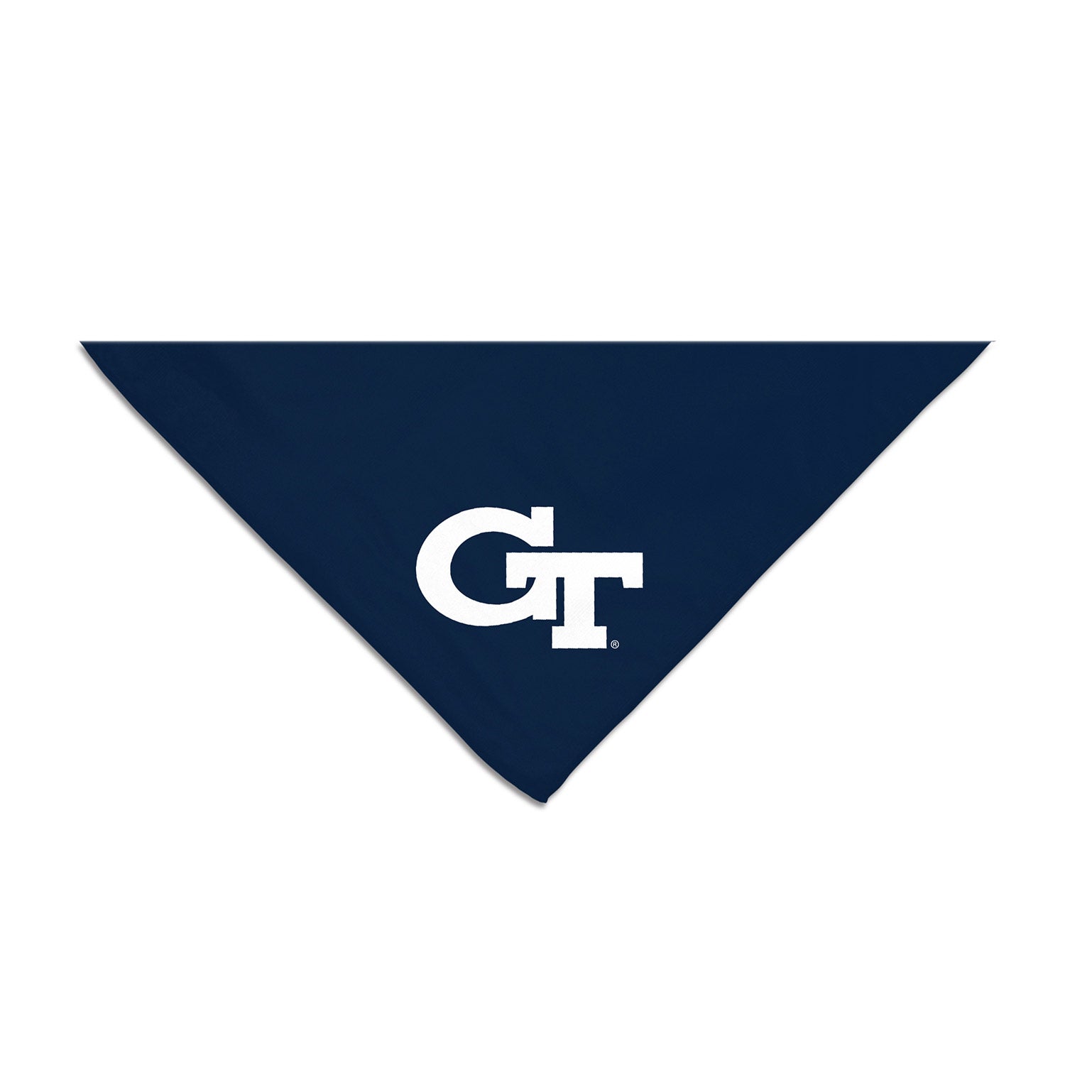 Georgia Tech Yellow Jackets Navy Pet Bandana - In Navy - Front View