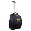 Georgia Tech Yellow Jackets Premium Wheeled Backpack in Black - Front View
