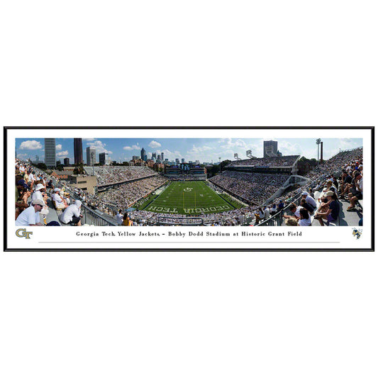 Georgia Tech Yellow Jackets Football Standard Framed Panorama