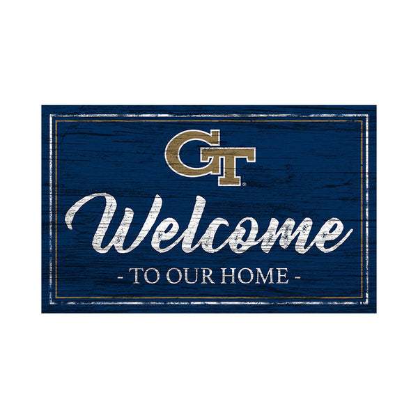 Georgia Tech Yellow Jackets Welcome To Our Home Sign