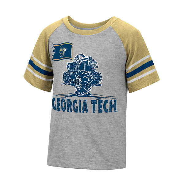 Toddler Georgia Tech Cloverfield T-Shirt in Grey - Front View