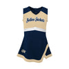 Infant Georgia Tech Yellow Jackets Cheer Captain Set in Navy and Gold - Front and Back View