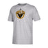 Youth Georgia Tech Adidas Est. Wordmark T-Shirt in Gray - Front View