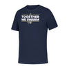 Youth Georgia Tech Yellow Jackets Together We Swarm T-Shirt in Navy - Front View