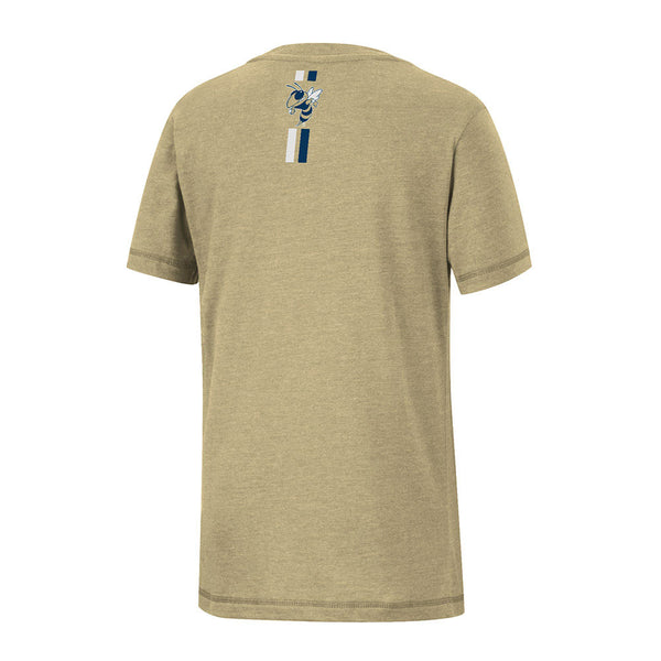 Youth Georgia Tech Yellow Jackets Fly a Kite T-Shirt in Gold - Back View