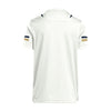 Youth Georgia Tech Adidas Personalized White Football Jersey - Back View