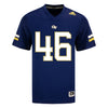 Georgia Tech Adidas Football Student Athlete #46 Henry Freer Navy Football Jersey - Front View