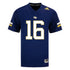 Georgia Tech Adidas Football Student Athlete #16 Brody Rhodes Navy Football Jersey - Front View