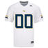 Georgia Tech Adidas Personalized White Replica Football Jersey - Front View